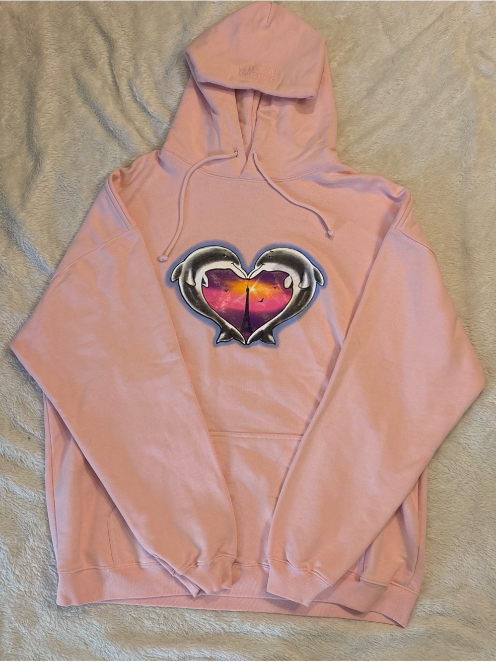 VETEMENTS Limited Edition Pink Dolphin Hoodie